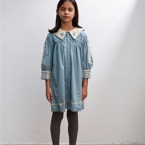 Apolina bette dress bluebell size 11-13 years